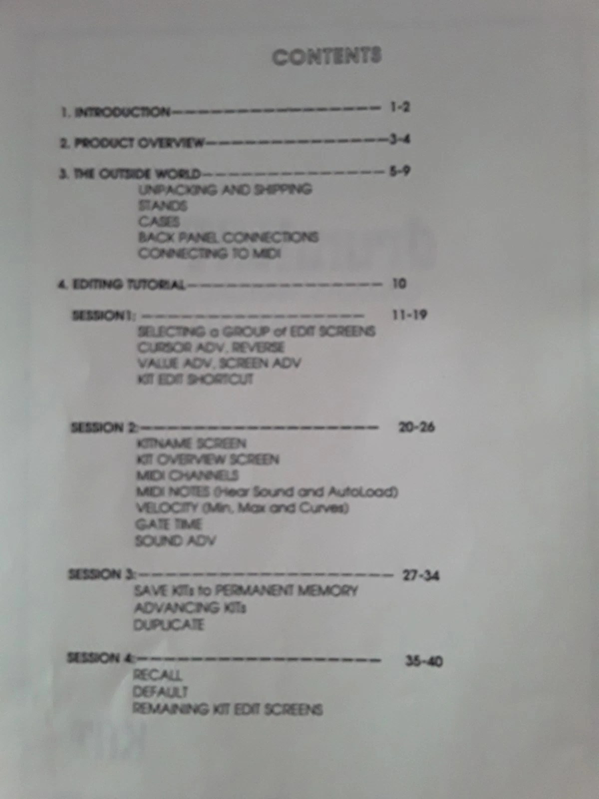 Alternate Mode DrumKat Owners Manual for Pad Controller - No Missing Pages