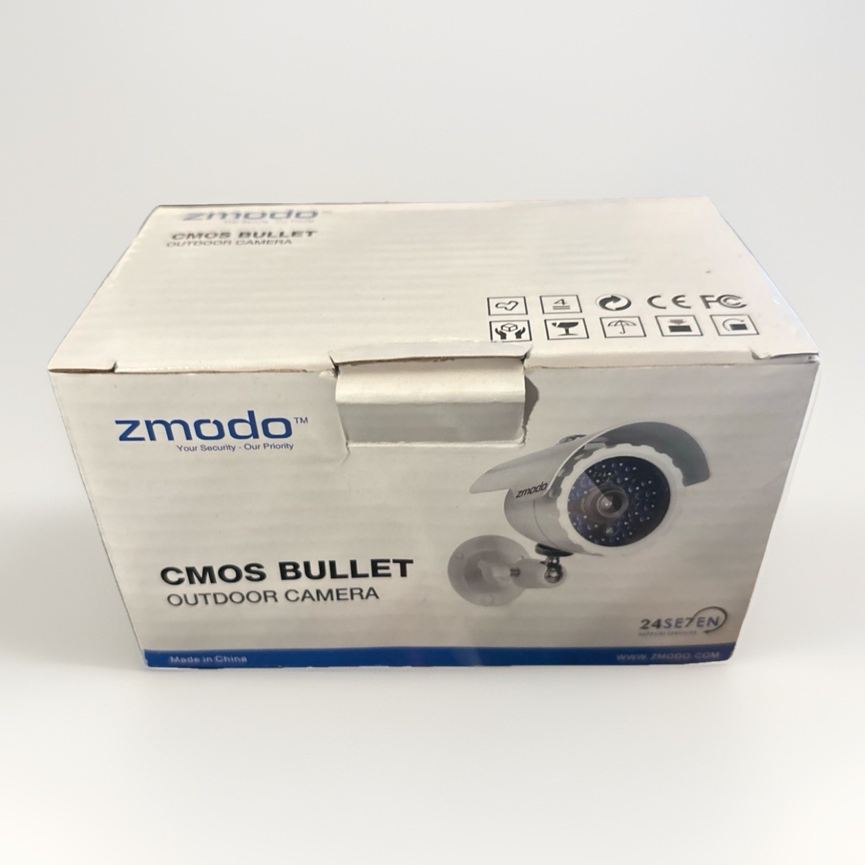 Zmodo ZMD-CBH-BBS23NM Bullet Security Camera with 80ft Night Vision + BNC Cable