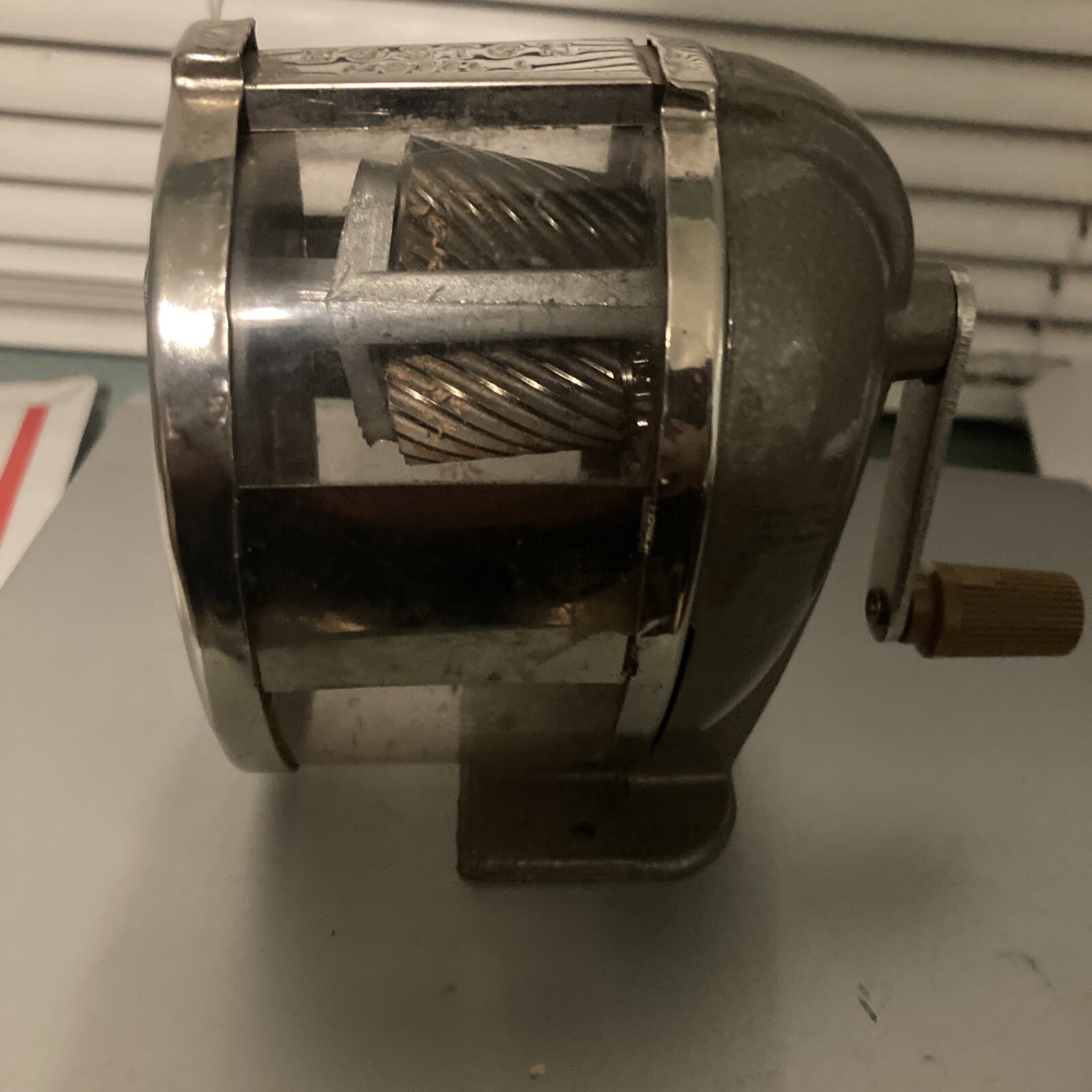 Vintage Boston Model L See Through plastic lens Pencil Sharpener