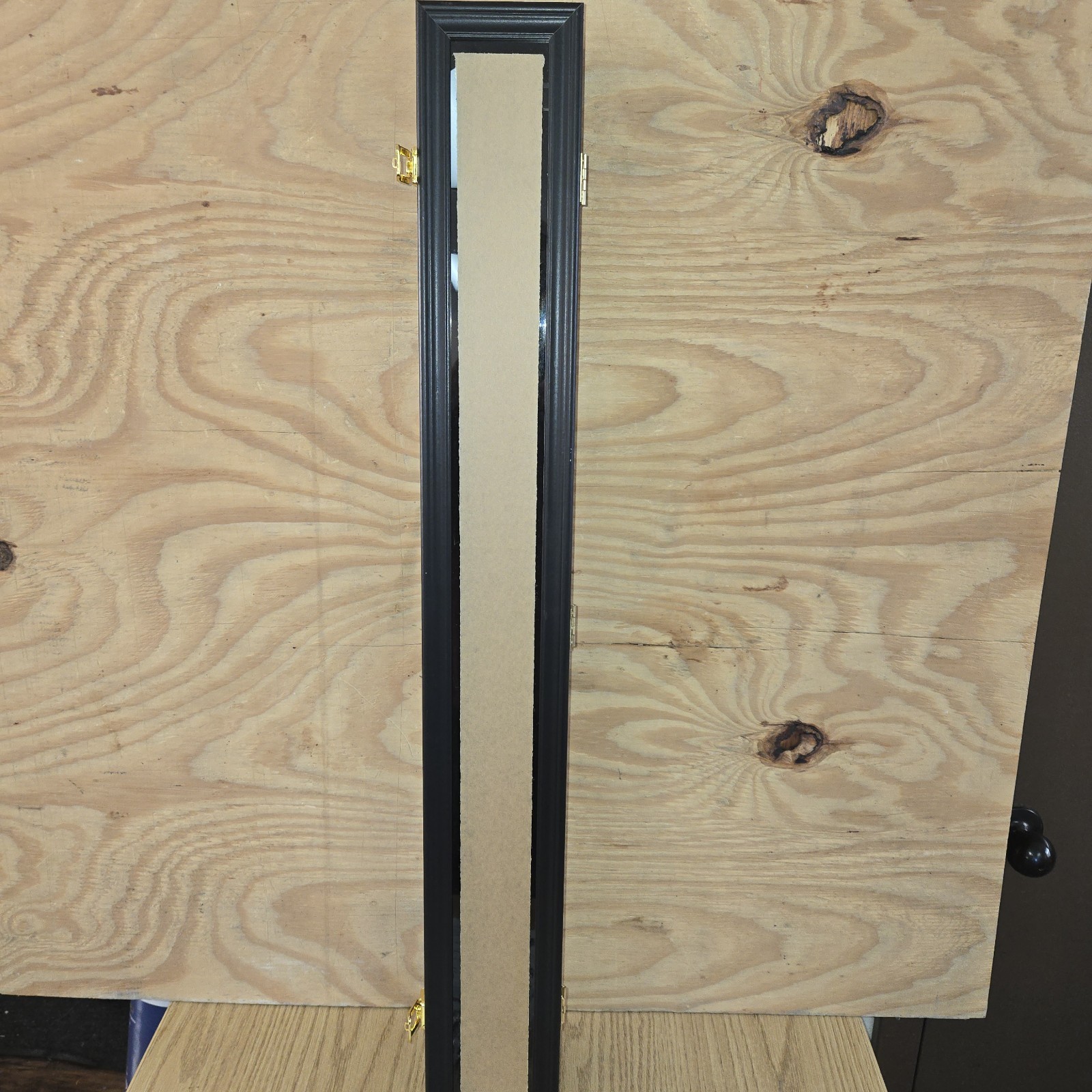 Custom Wall Baseball Bat Display Display Box Without Bat New Black Hardware Inc