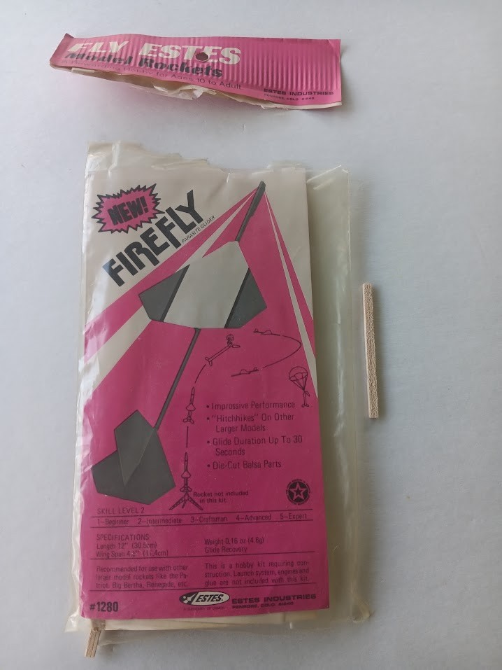 Estes Firefly #1280 original kit OOP rare vintage 1976-1980