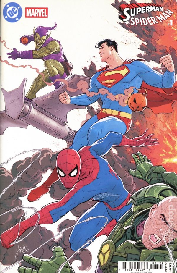 DC Marvel Superman Spider-Man 1J 2026 Stock Image