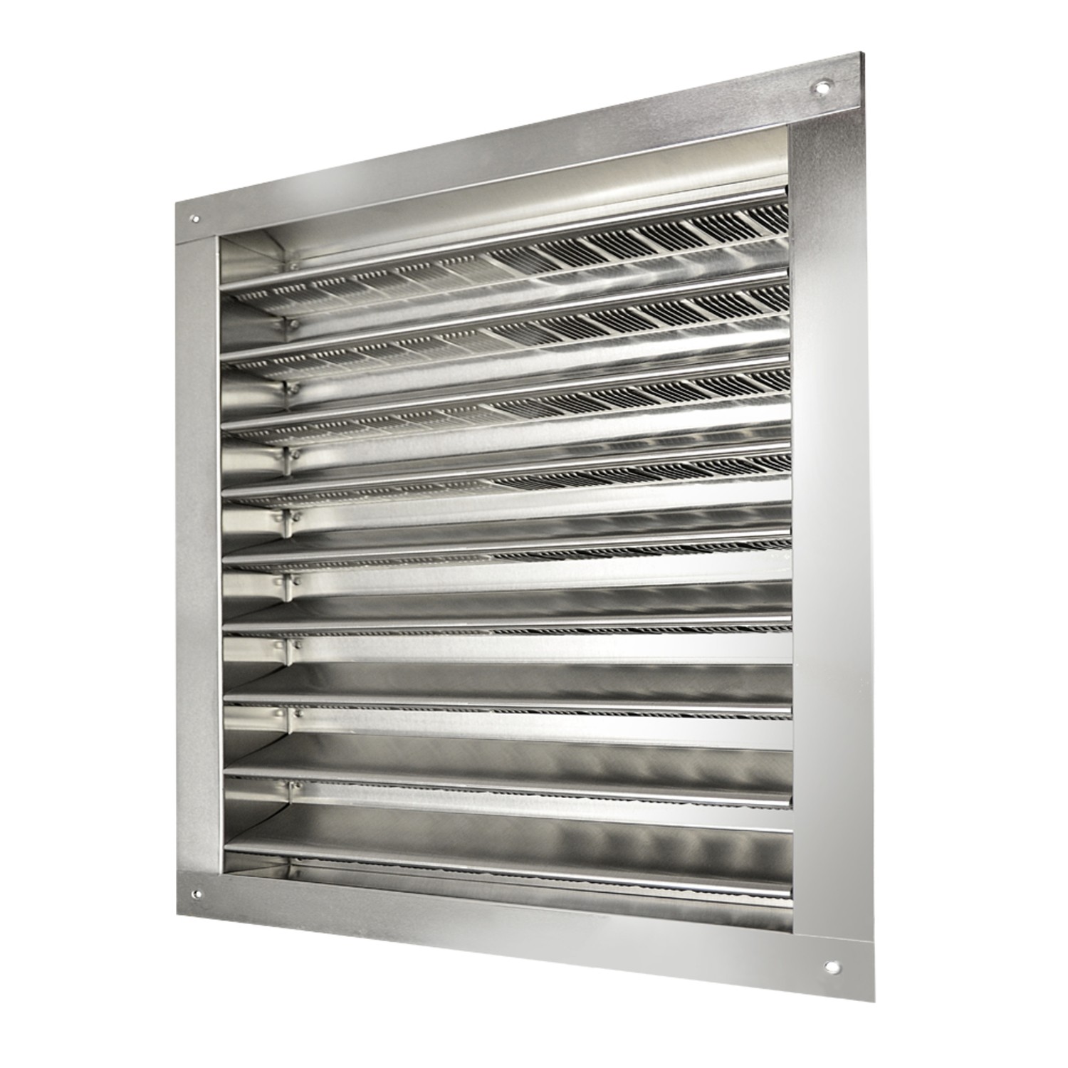 Master Flow DA1212 Metallic Aluminum Wall Louver 12 W x 12 L in.