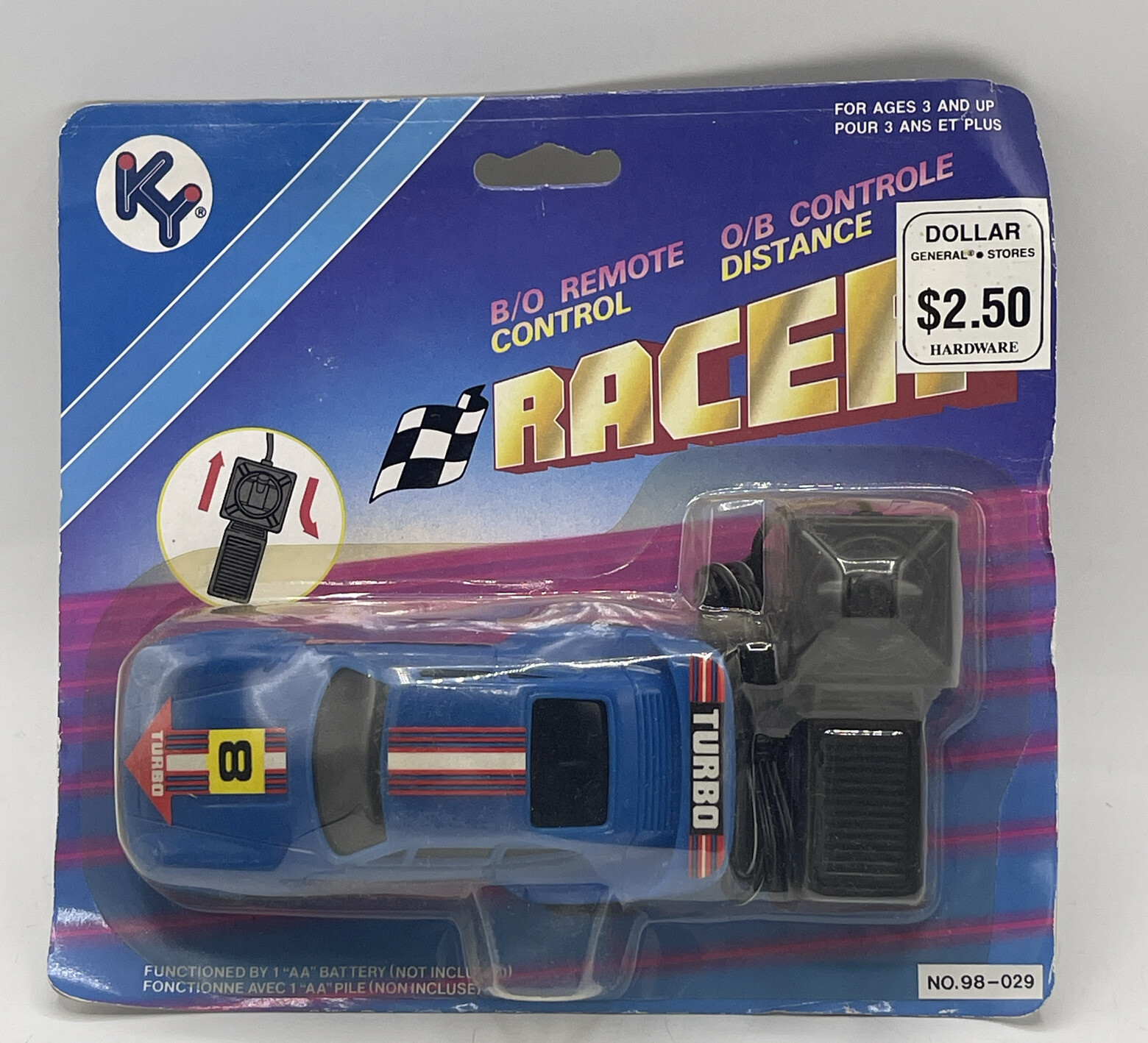 VTG KY Racer Porsche Turbo #8 Remote Control No. 98-029 Blue