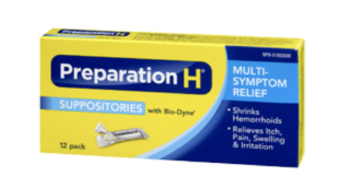 2 Boxes of 12 PREPARATION H Suppositories With Bio-Dyne Multi-Symptom relief