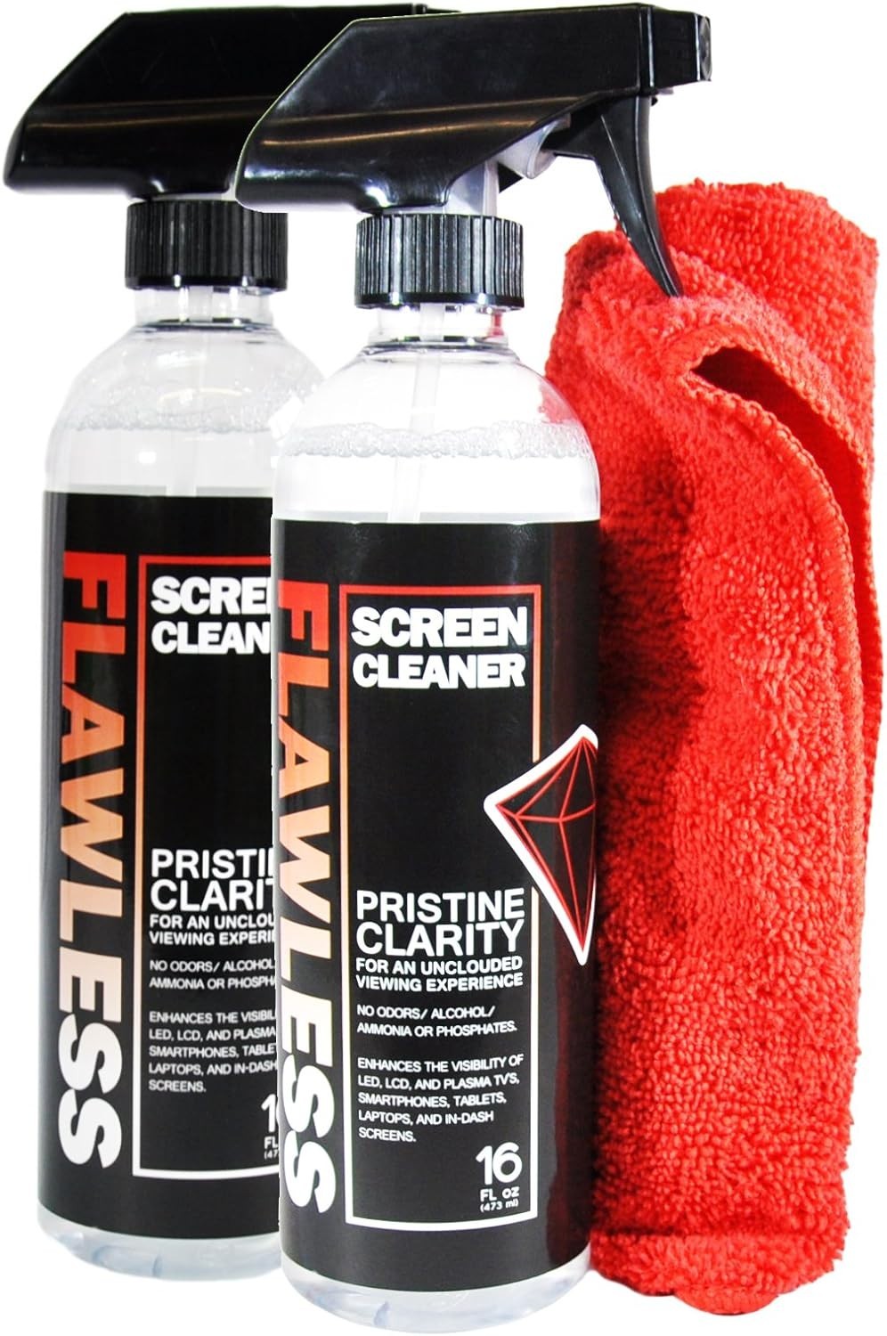 Screen Cleaner Spray with Microfiber Cleaning Cloth for LCD, LED Displays on ...