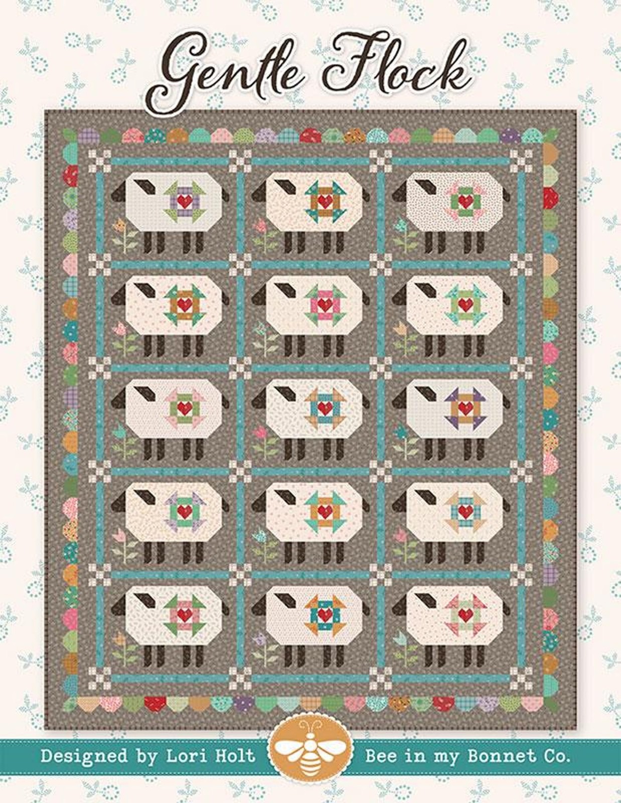 Gentle Flock Quilt Pattern by Lori Holt of Bee in My Bonnet Sheep Quilting- New!