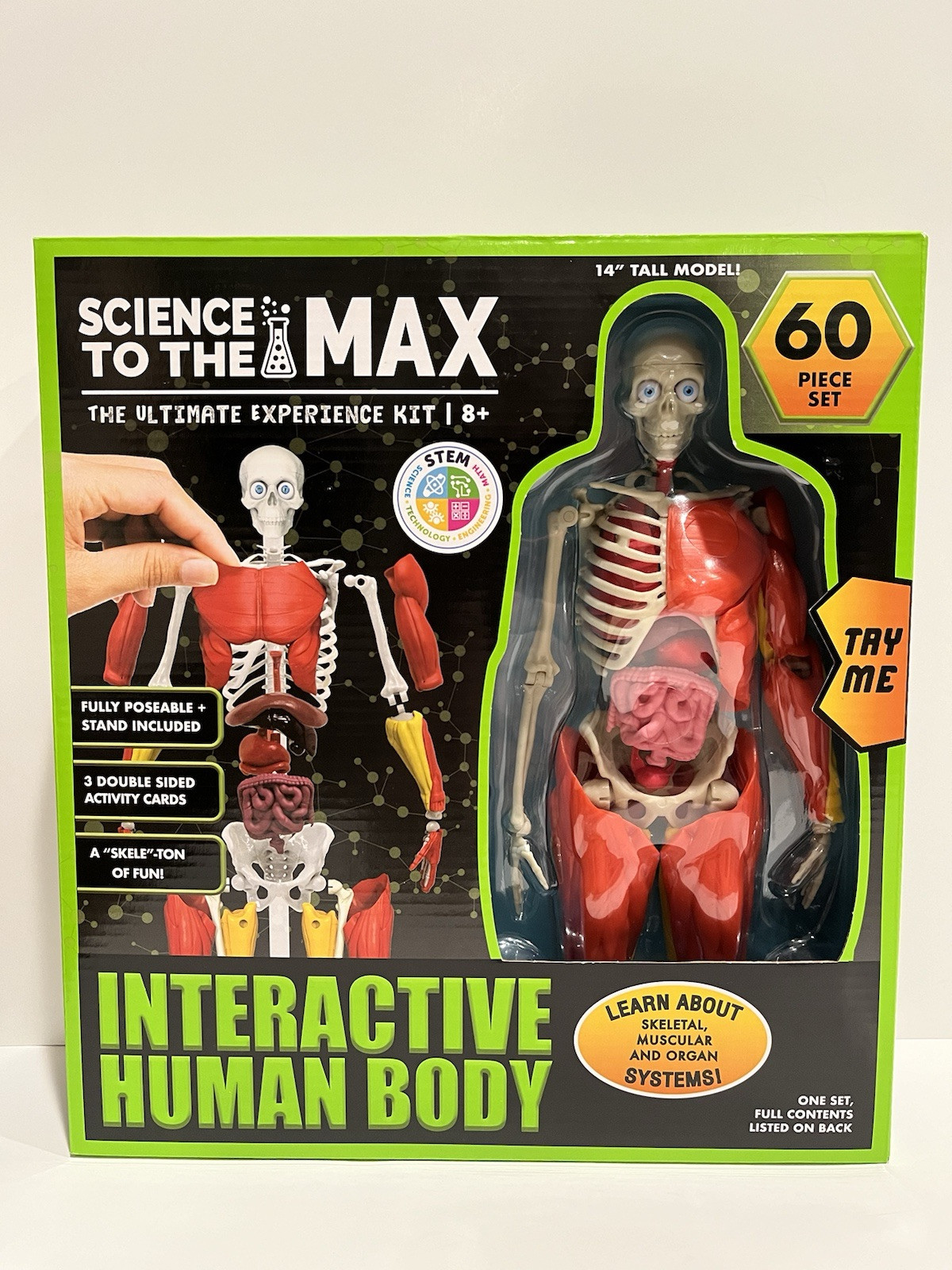 Science To The Max Interactive Human Body 60 Piece Set Brand New Sealed