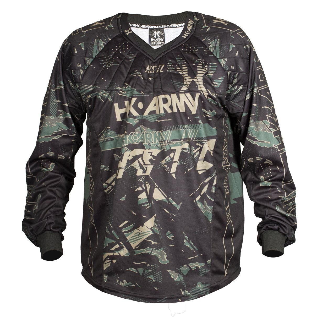 New HK Army Paintball HSTL Line Playing Jersey - Jungle Camo - Large L