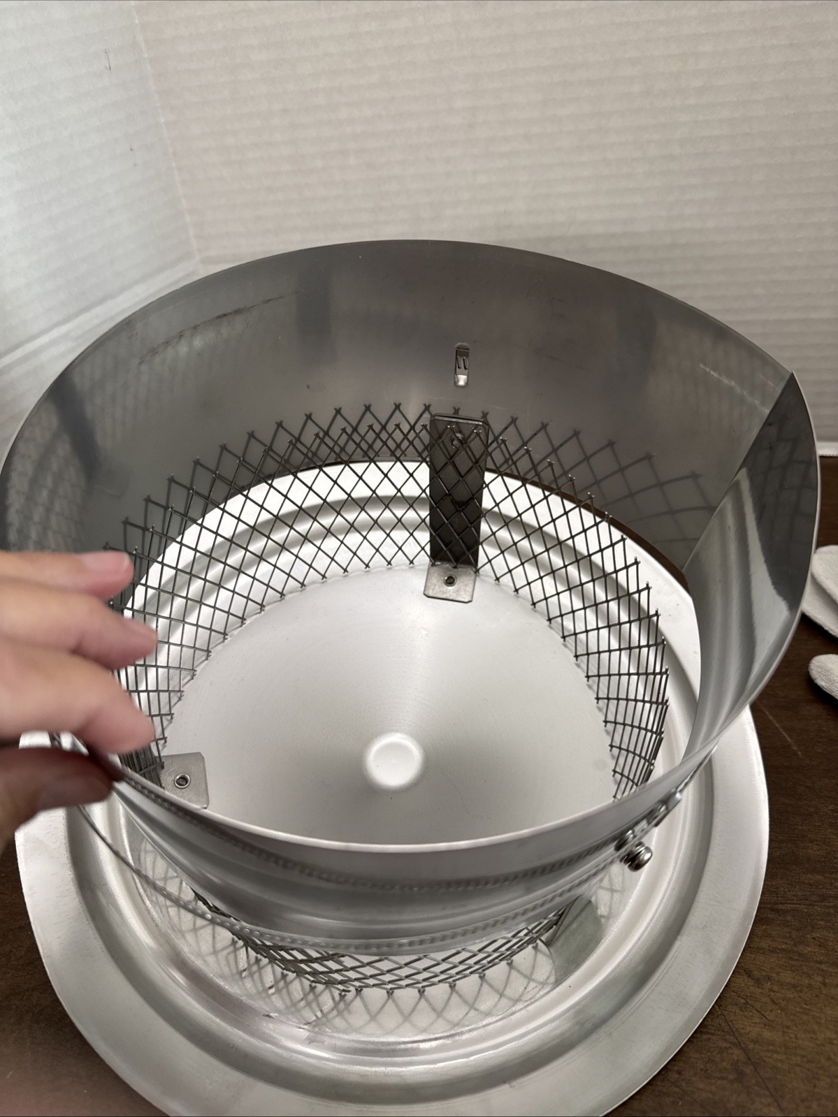 8 In. Chimney Cap 8" Stainless Steel Cone Top Chimney Cap with Screen Adjustable