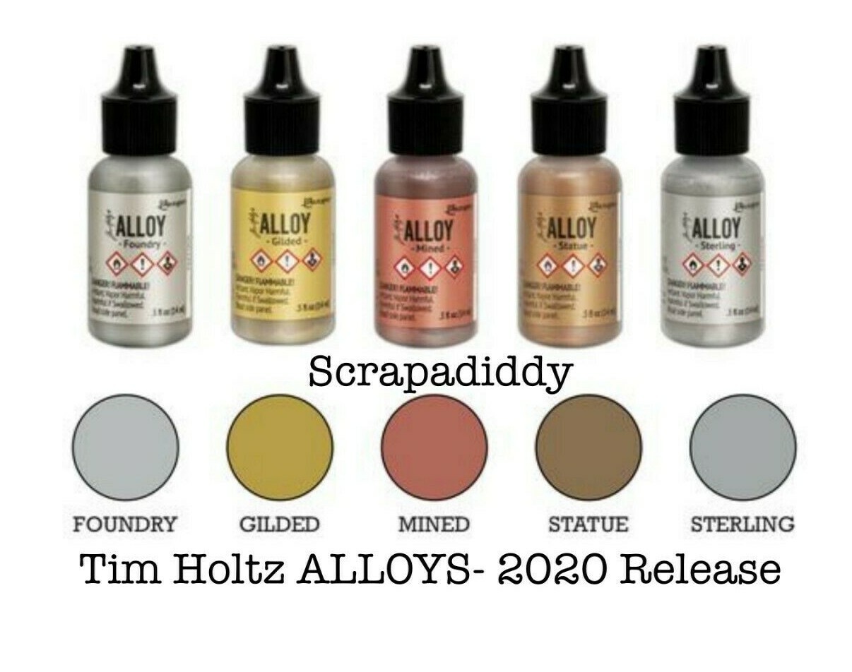 2020 Ranger Tim Holtz ALLOY Metallic Alcohol Inks (ALL 5 COLORS) IN STOCK