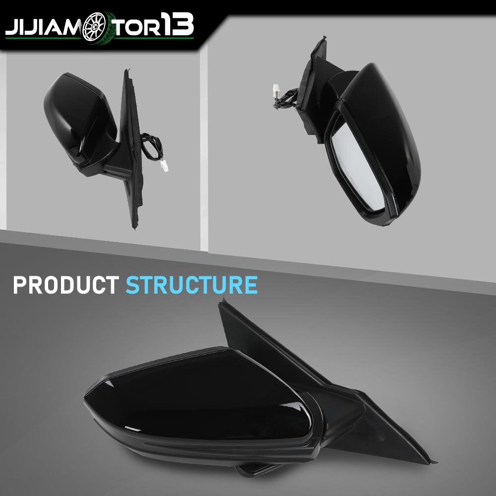 Fit For 16-21 Honda Civic LX DX Passenger Side Power Manual Folding Power Mirror