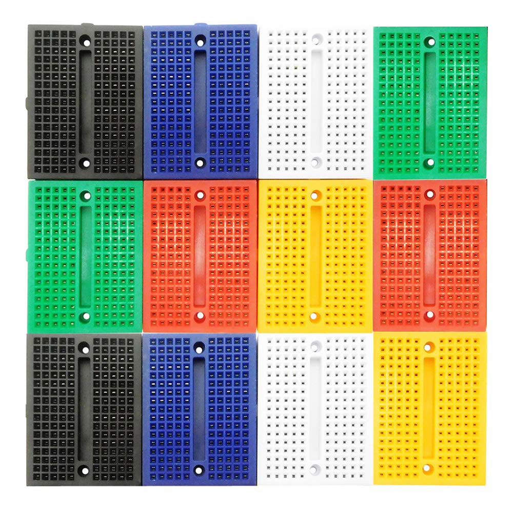 12 Pack Mini Solderless Breadboard 170 Tie Point For Arduino Proto Shield