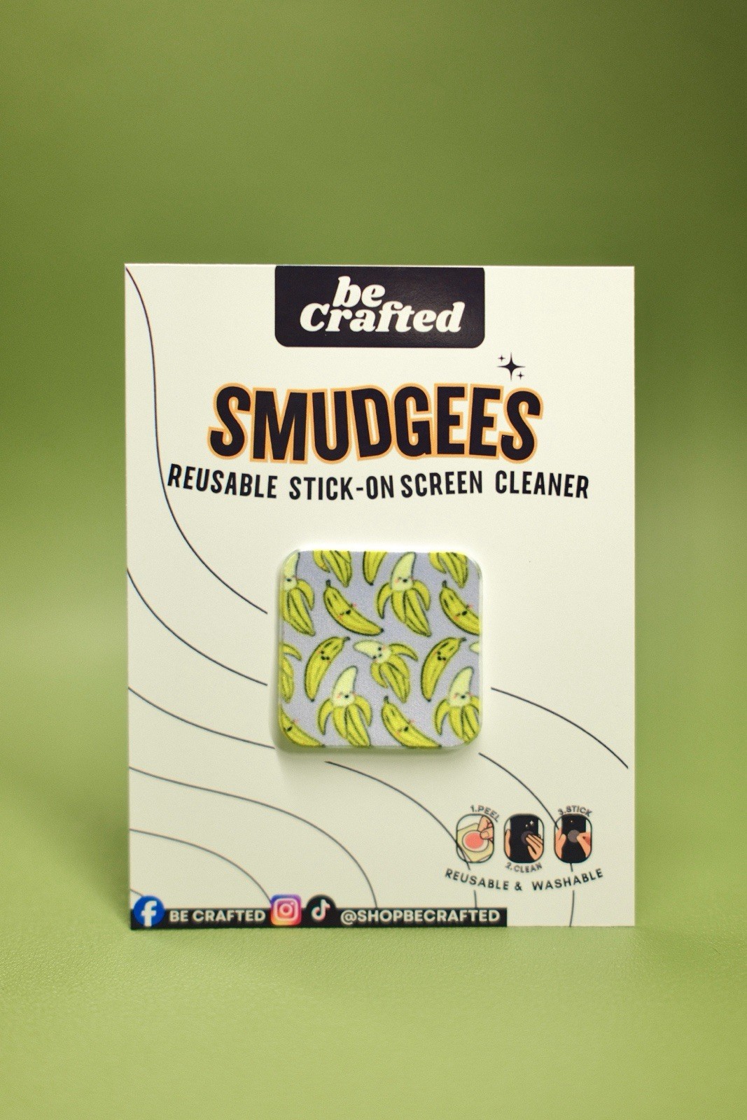 Reusable and Washable Microfiber Sticky Screen Cleaner SMUDGEES by Be Crafted/pc