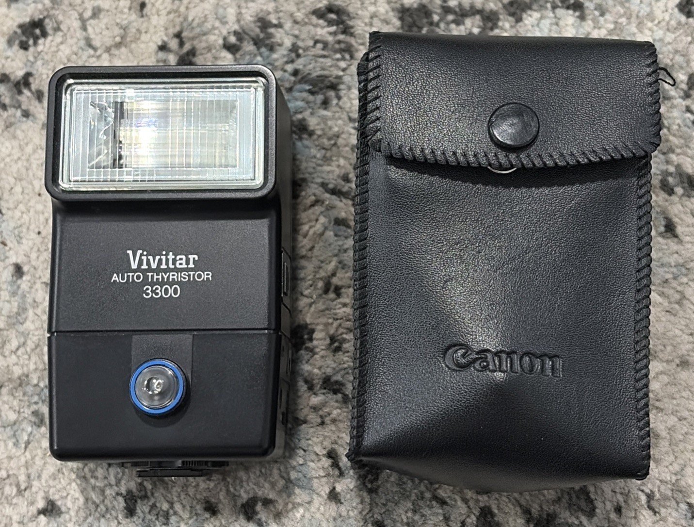 Vivitar Auto Thyristor 3300 Flash + Vari-Power/Slave Module Tested w/ Box Manual