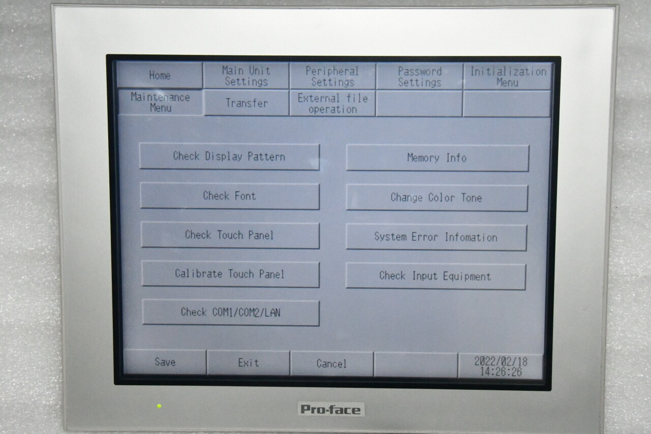 PRO-FACE PFXGP4501TAA TOUCH SCREEN GRAPHIC PANEL