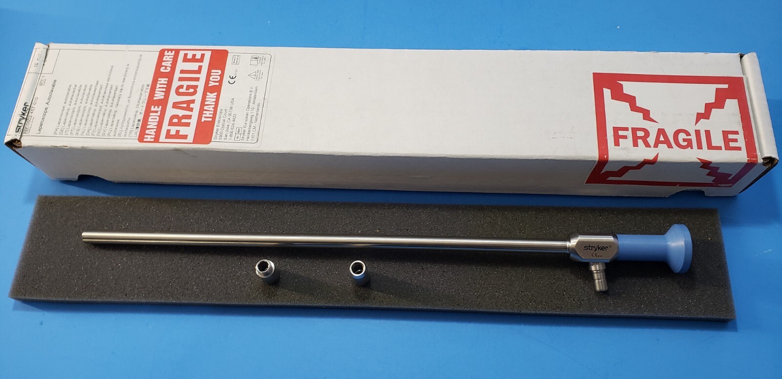 Stryker 502-457-010 Laparoscope 10mm x 0* degree W-Storz Adapter