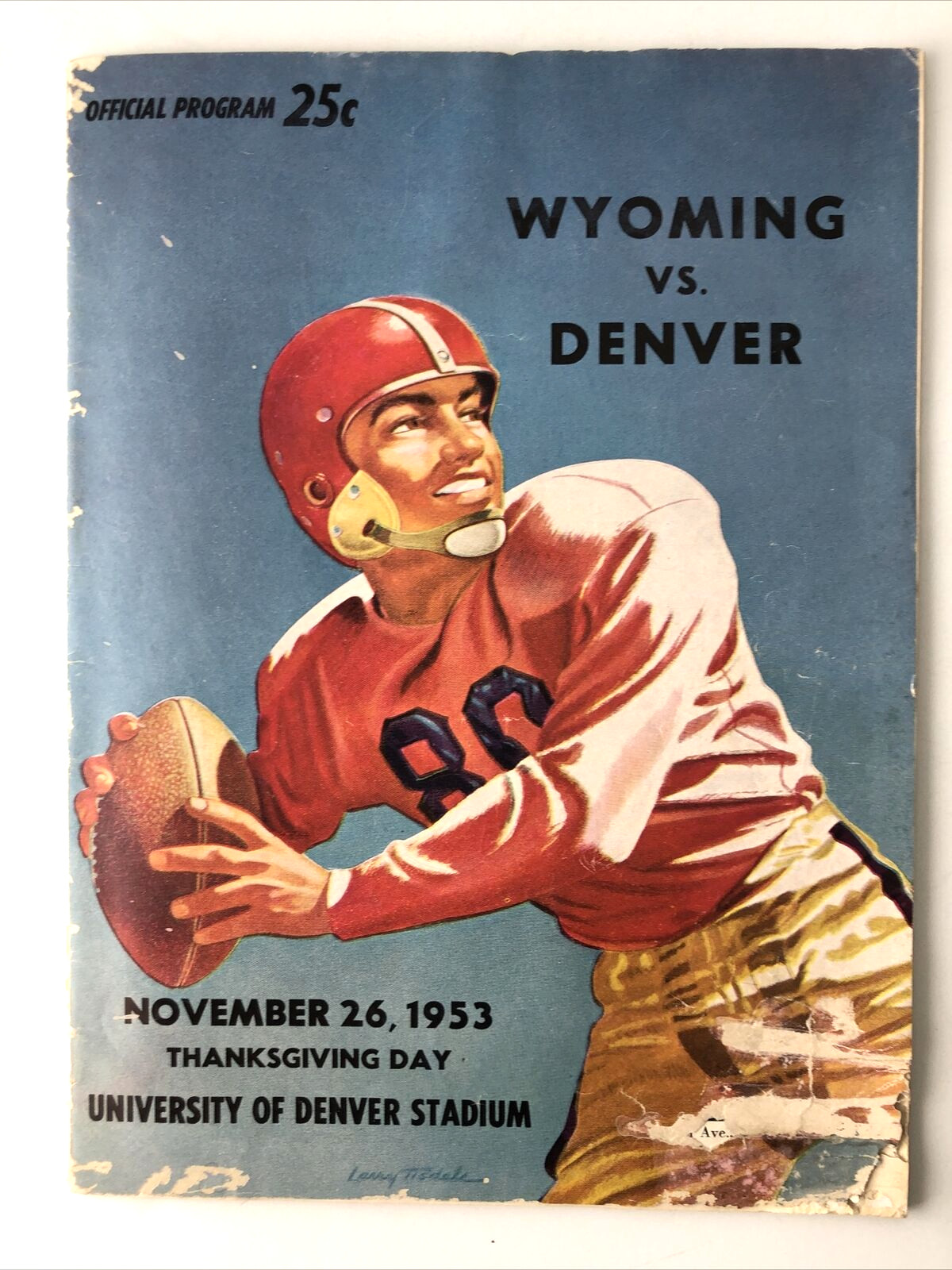 VTG 1953 Wyoming vs Denver College Football Official Program