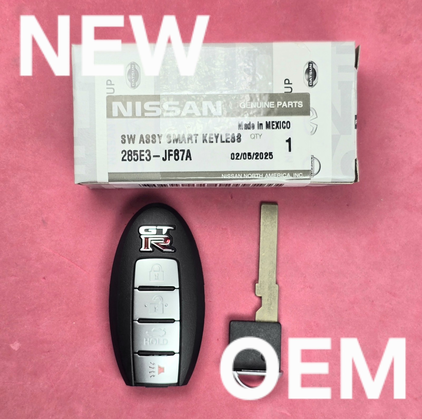 New OEM 2009 - 2020 Nissan GT-R Smart Key 4B Trunk - KR55WK49622 285E3-JF87A