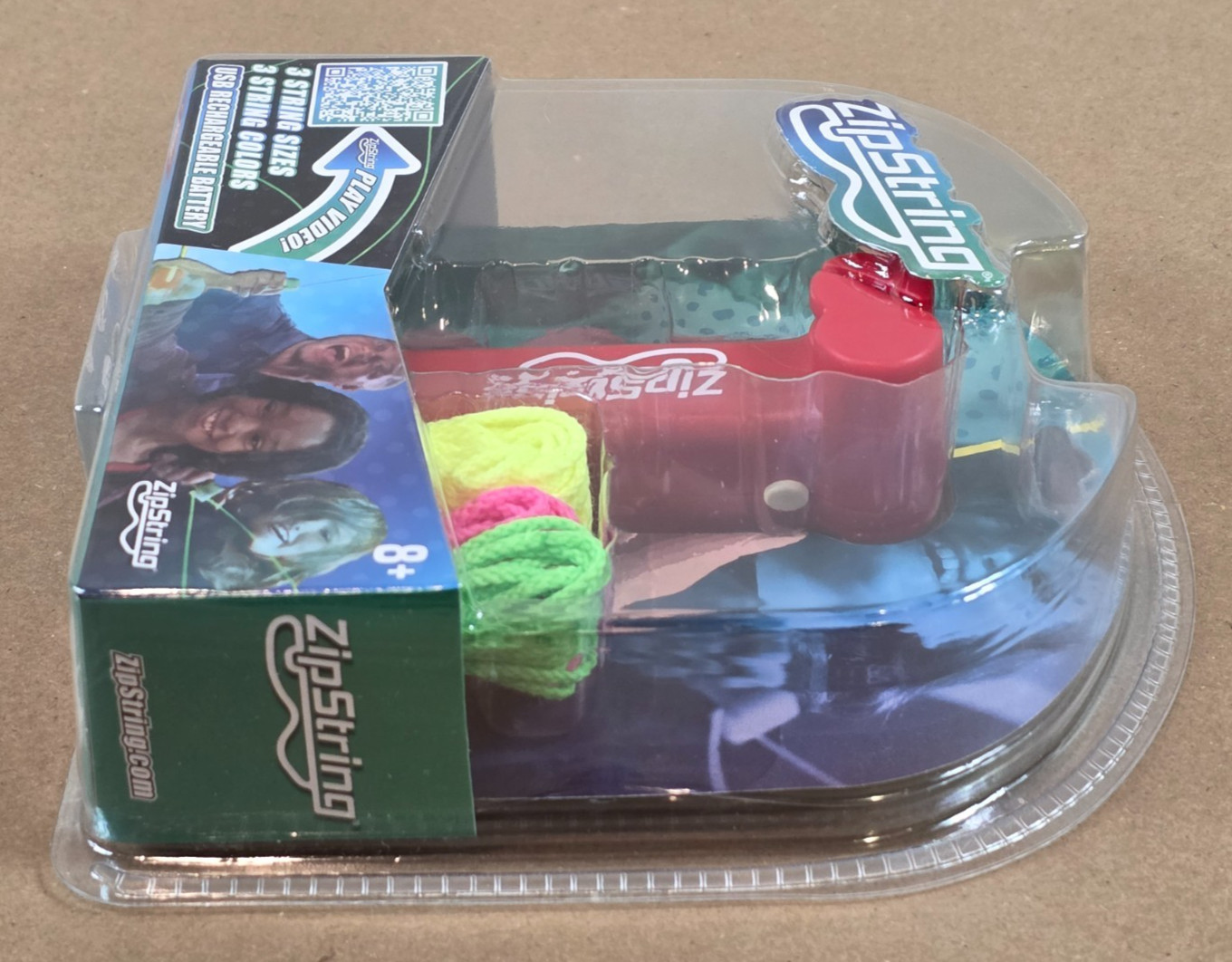 ZipString Original As Seen on Shark Tank Classic Rope Launcher Toy with 3 String
