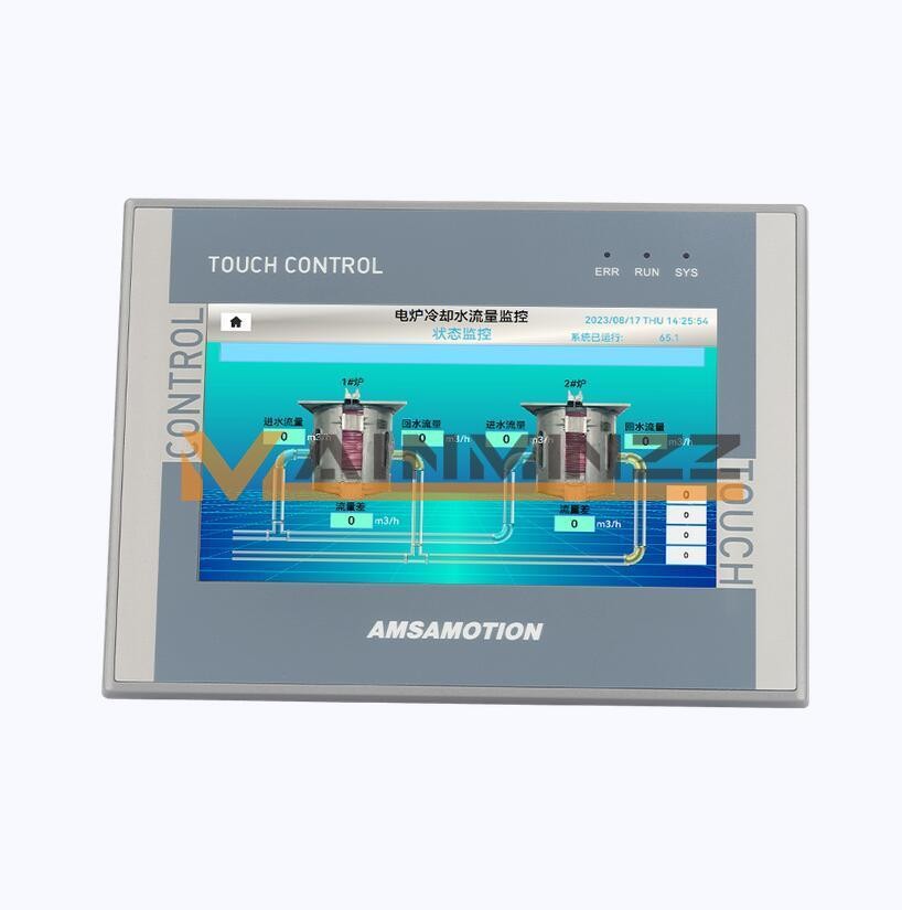 AMSAMOTION 7 Inch HMI PLC All-in-One FX3U Ethernet AMX-HM7A-32MRT Touch screen