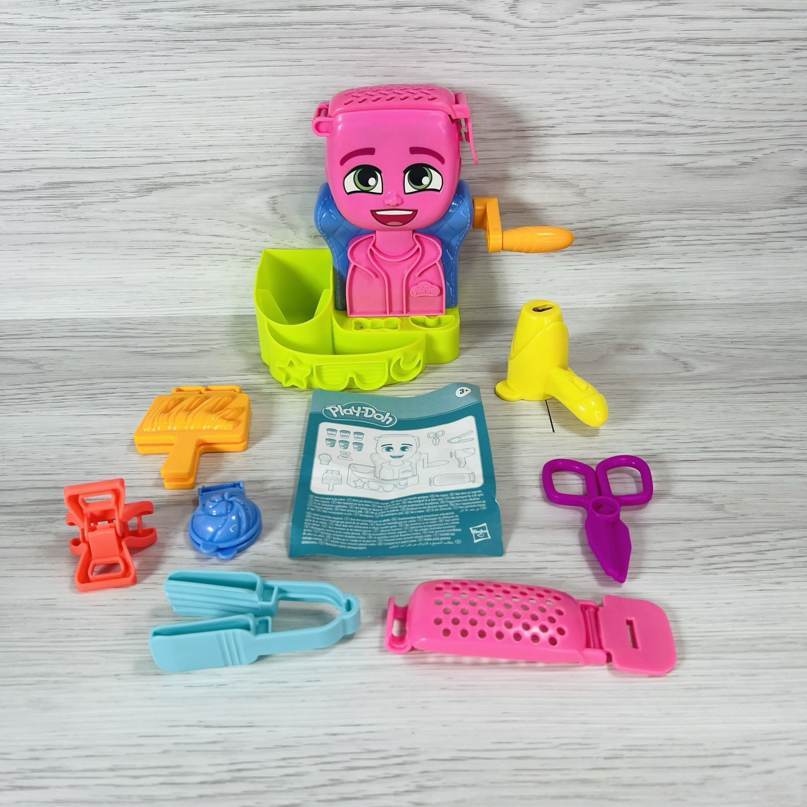 Play Doh Hair Stylin Salon Beauty Shop Playset Toy Brush Accessories Lot Set