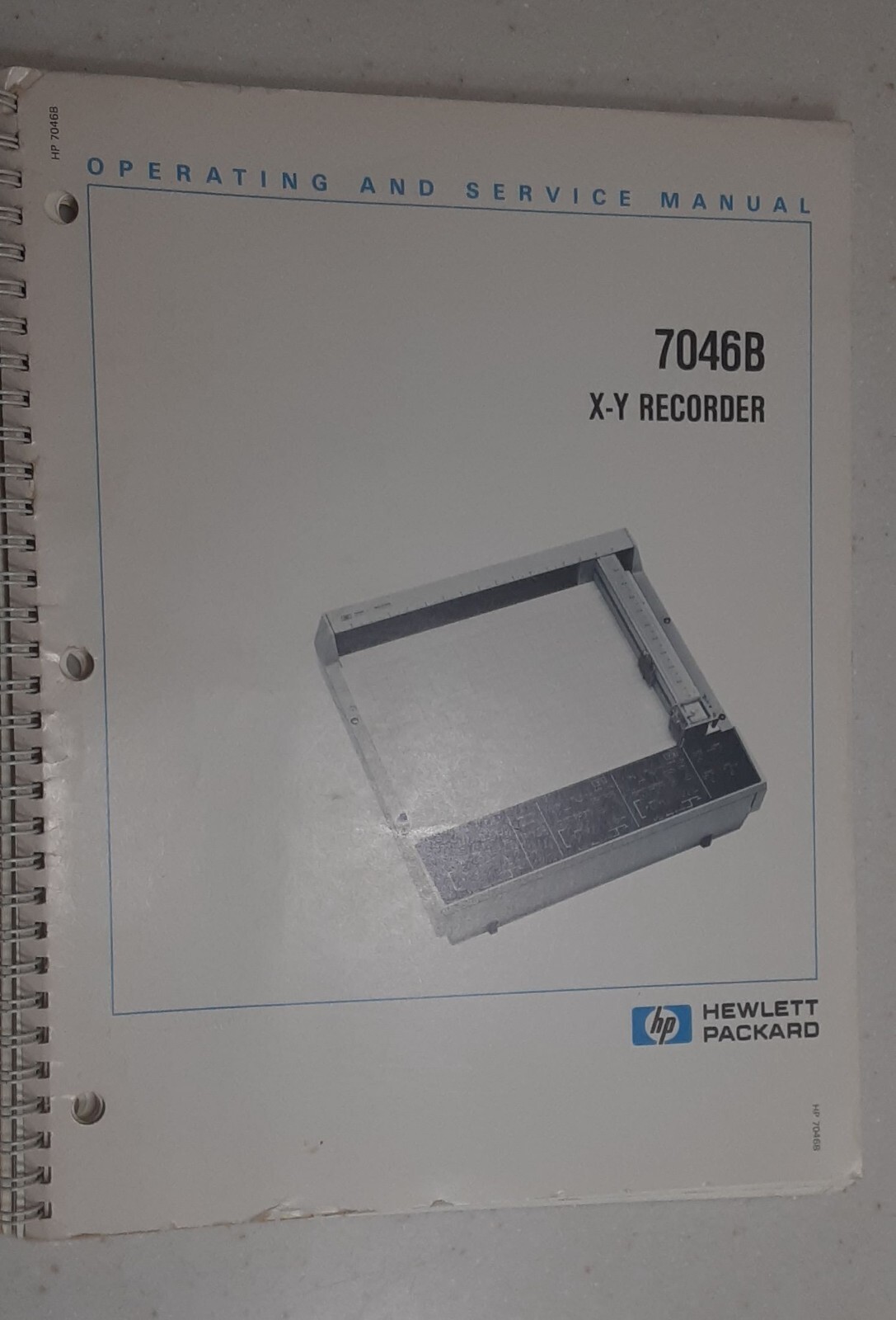 Manual HP  7046B X-Y Recorder, Used good condition