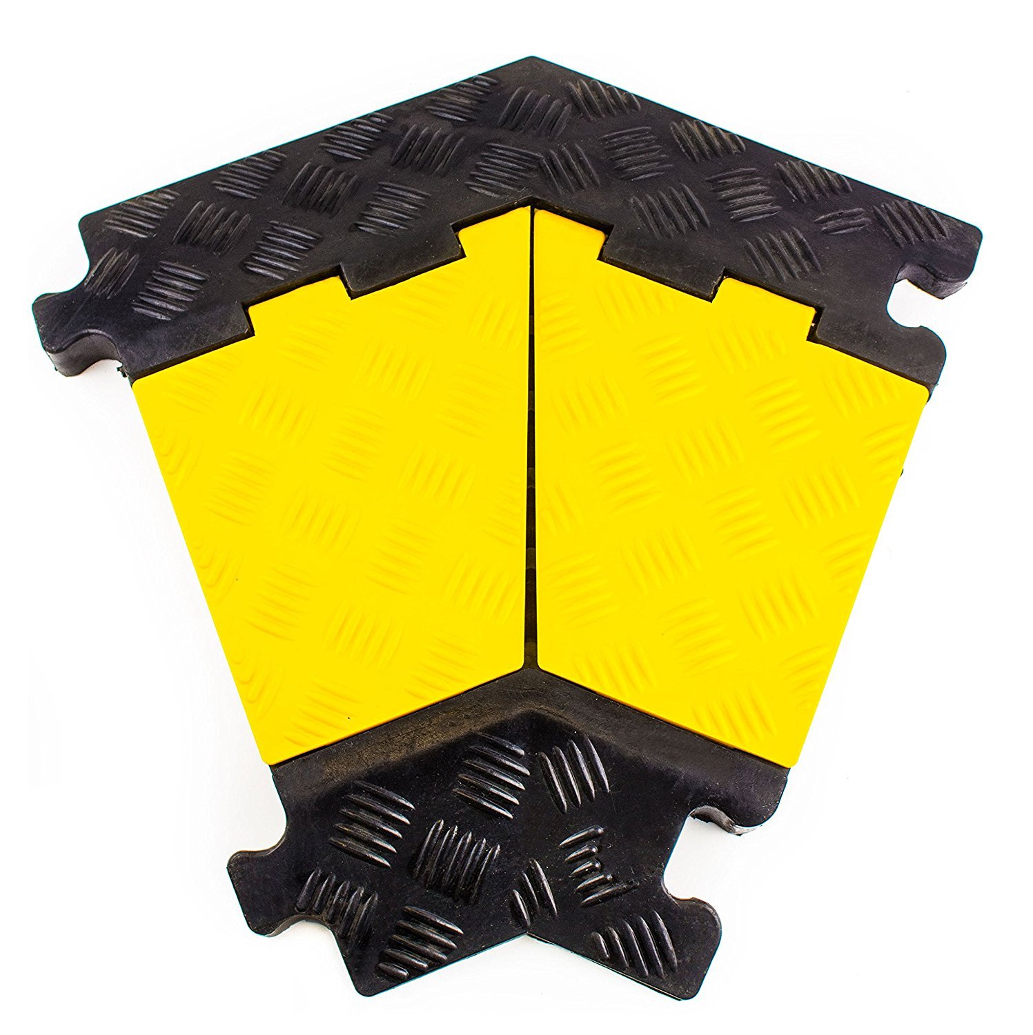RK RK-CP-5CLT 5 Channel Modular Rubber Cable Protector (Left Turn 45 Degree)