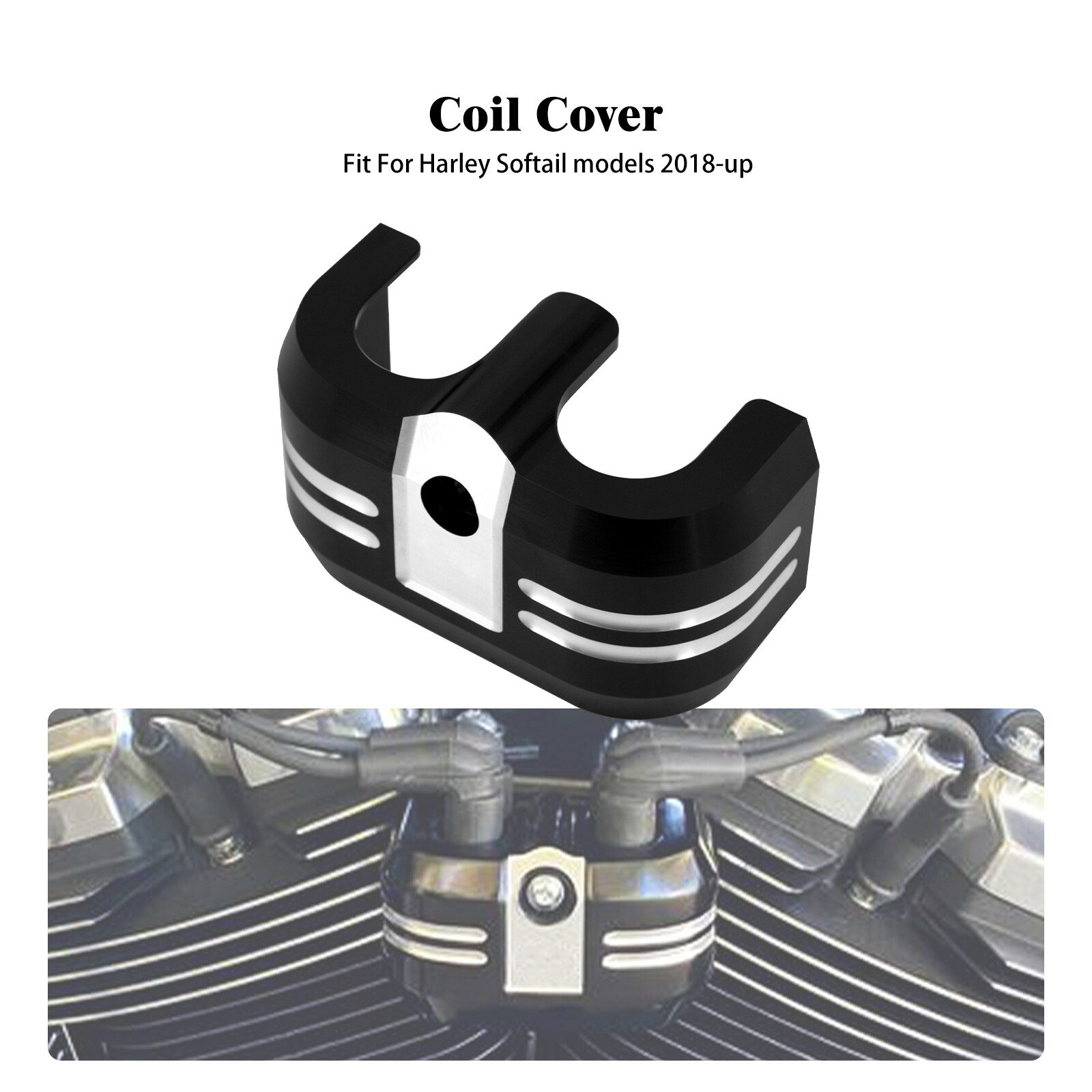 CNC Aluminum Coil Cover Fit For Harley Softail Street Fat Bob Breakout 2018-2025