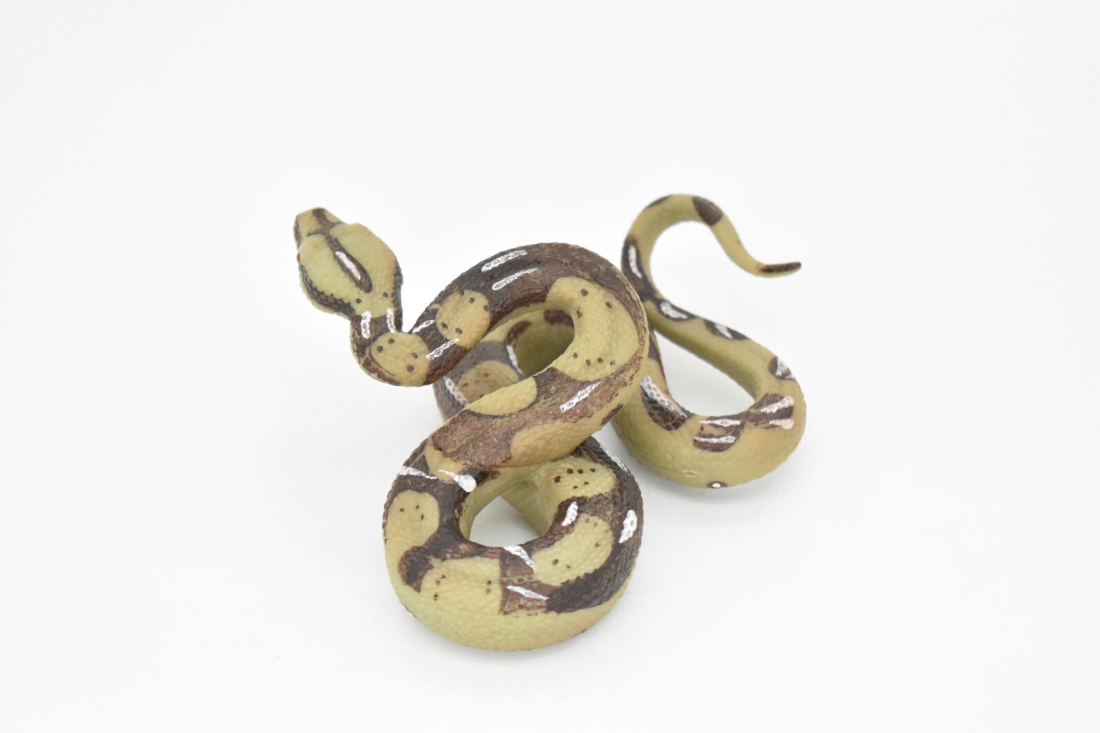 Python Snake Toy, Museum Quality Rubber Model Hand Painted Figurine 5" CH100BB87