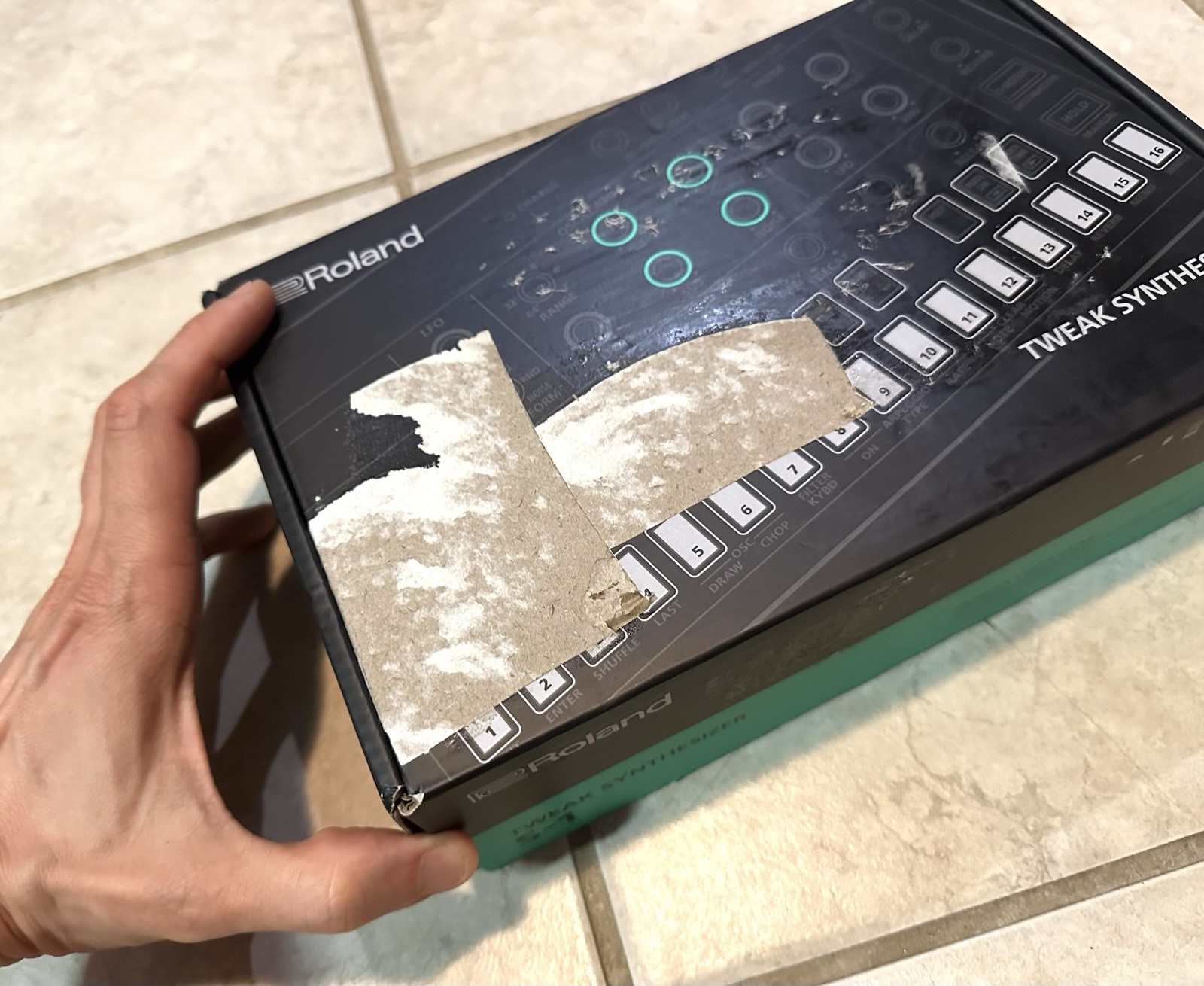 Roland S-1 Tweak Synth EMPTY BOX with Inserts