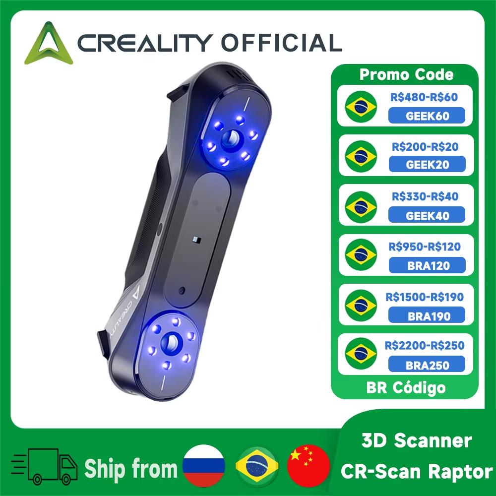 Scanner Cr-Scan Raptor Upgrade 0.02Mm Metrology Accuracy Blue Light/Nir Dual Mod