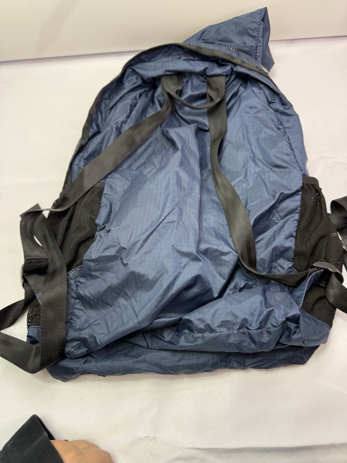 J. Crew Navy Lightweight Backpack Packable for Travel Hiking