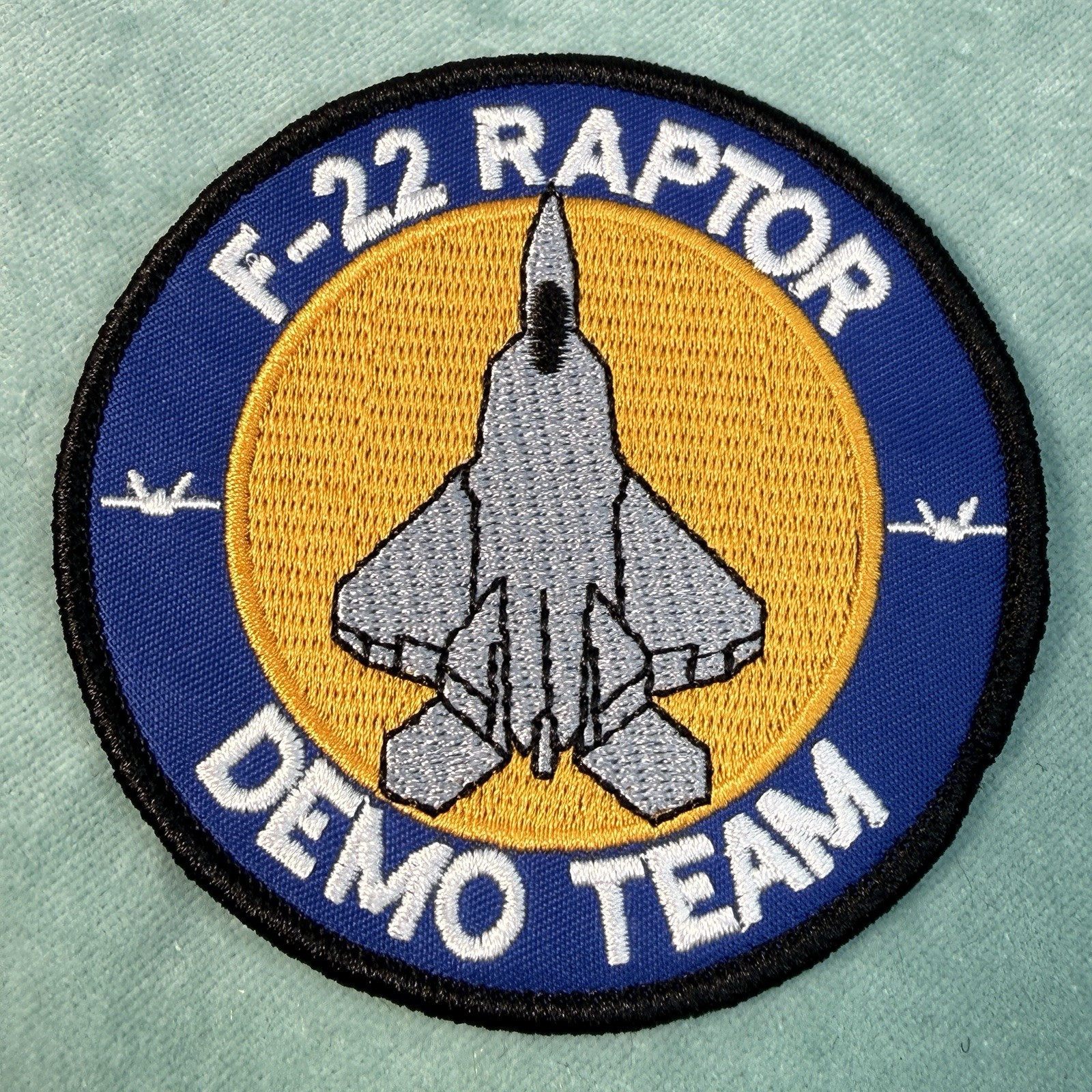F-22 Raptor Demo Team Hook & Loop Patch STRIKE FIGHTER JET Plane F22 AIR Force