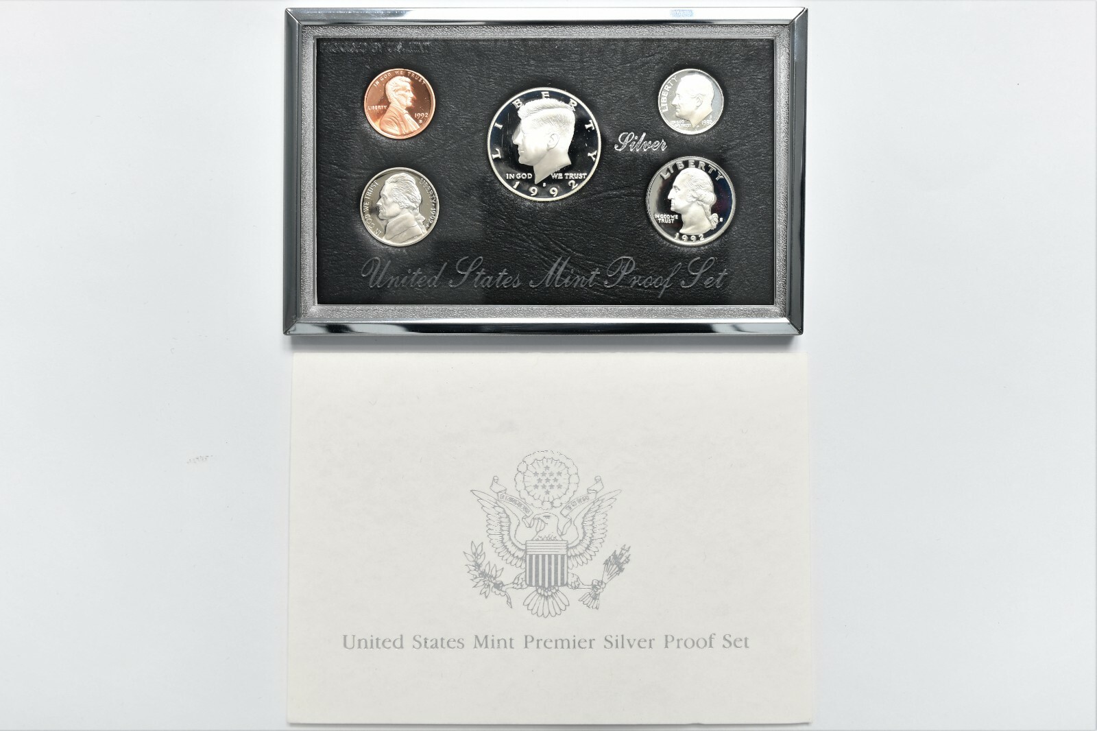 1992 United States Premier Silver Proof Set w/ Box & COA