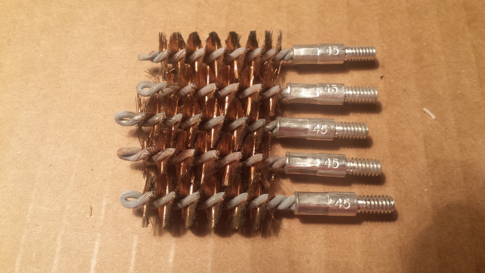 Five Bore Cleaning Brushes (5) for .45 Caliber Guns .44 .444 .458  Pistol