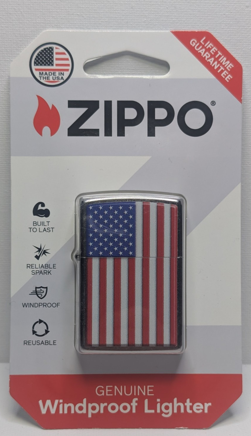 Zippo American Flag Windproof Lighter Patriotic USA Made New