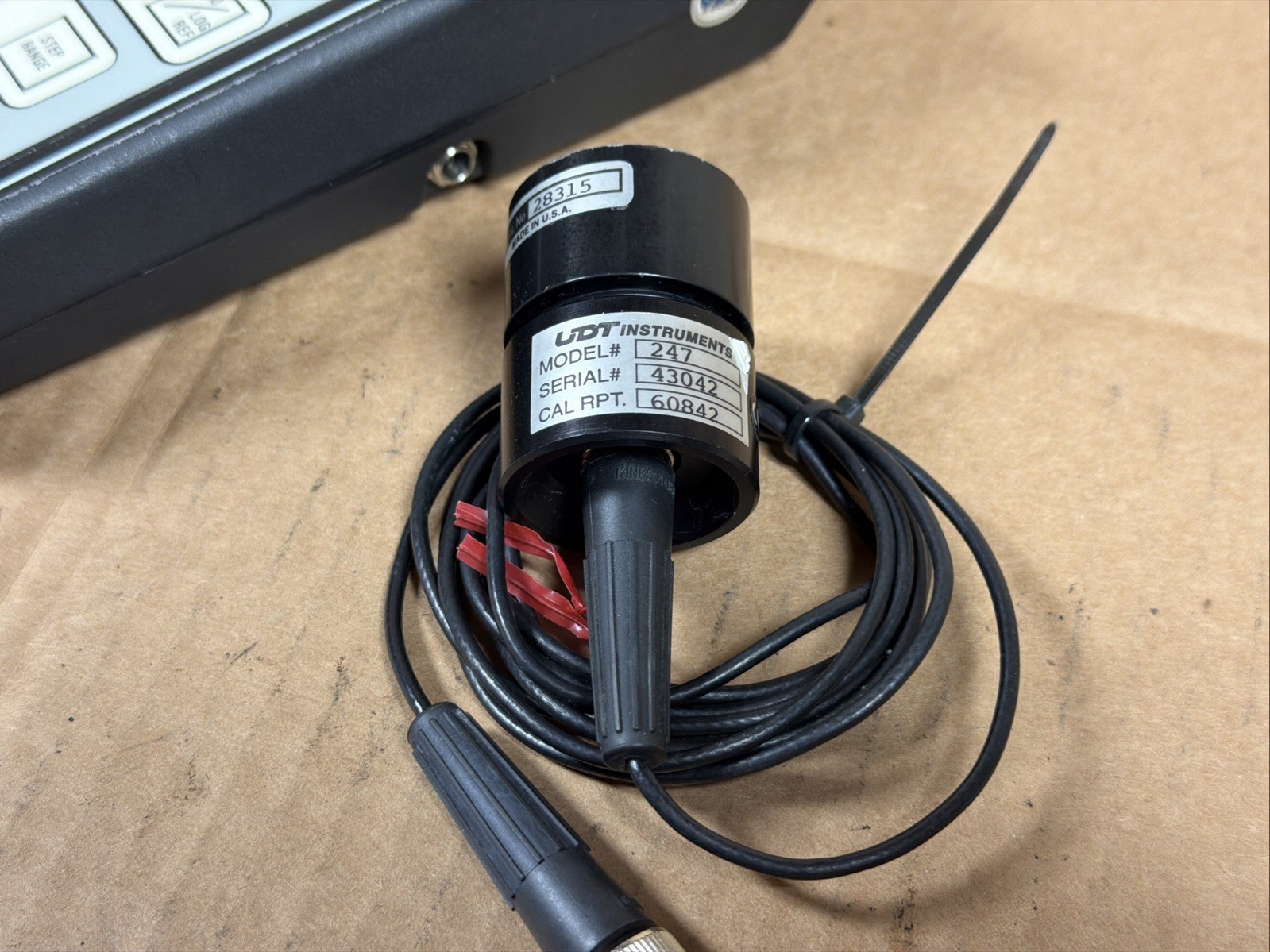 UDT Instruments Model 371 Optical Power Meter W/ Model 247 Radiometric Sensor