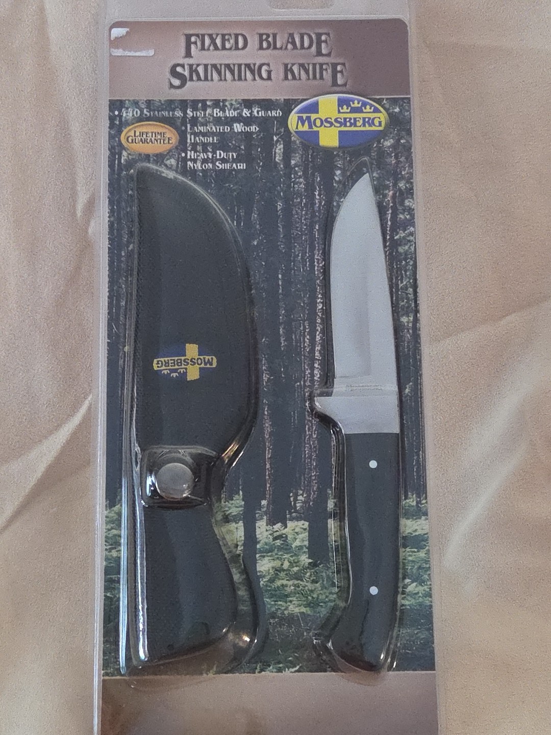 Mossberg Bantam Skinning Knife Burlwood Handle - NEW
