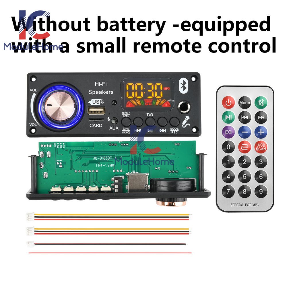 DC 12V MP3 Bluetooth Decoding Board Car Audio MP3 Decoder Bluetooth 5.3 + Remote