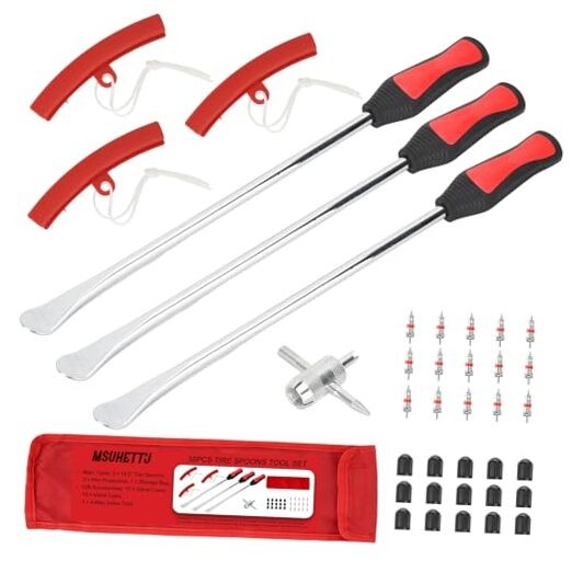 38 PCS Tire Spoons Tool Set, Premium Tire Irons Tire Changing Kit with 14.5"