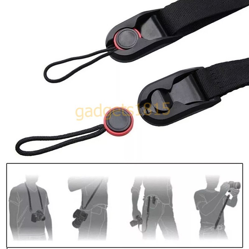 5Pcs Camera Shoulder Strap Quick Release Buckles Adjustable DSRL SLR Neck Strap