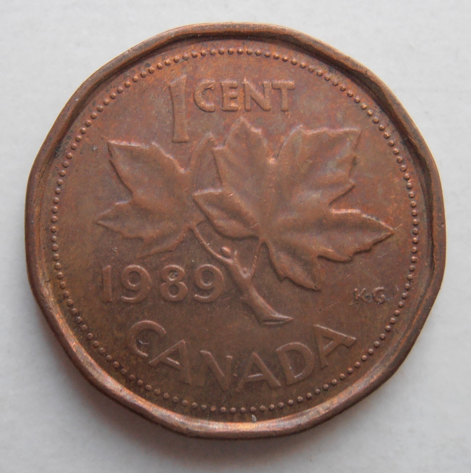 1989 CANADA 1 CENT