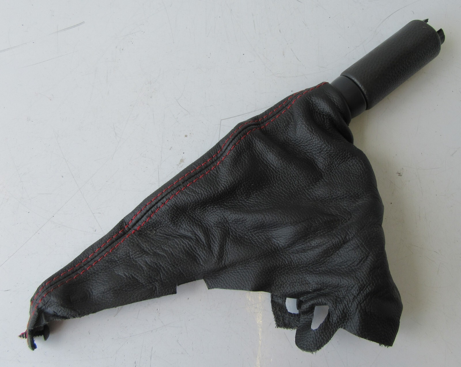 Aftermarket Used MINI Black Leather Red Stitch Handbrake Gaiter - R50 R52 R53 #1
