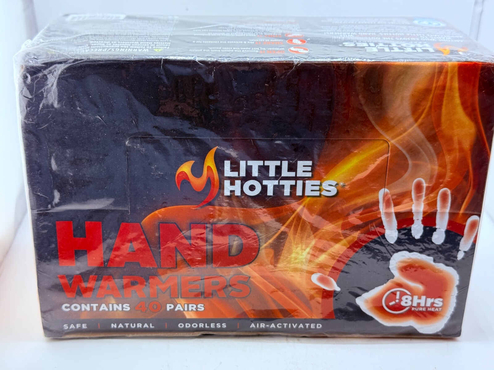 Little Hotties Hand Warmers 40 Pairs 8 Hours of Heat Odorless Natural Activated