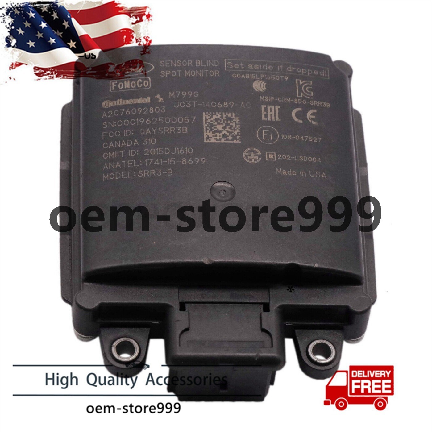 Genuine OEM Tail Light Blind Spot Radar Sensor Module For Ford JC3T-14C689-AA/AC
