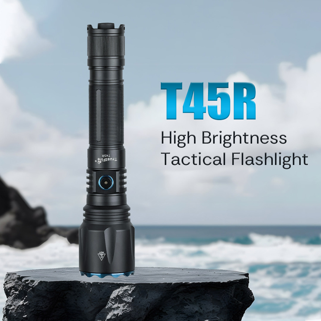 Trustfire T45R 650LM 1695 Meters Long Throw LEP Flashlight Tactical Flashlight