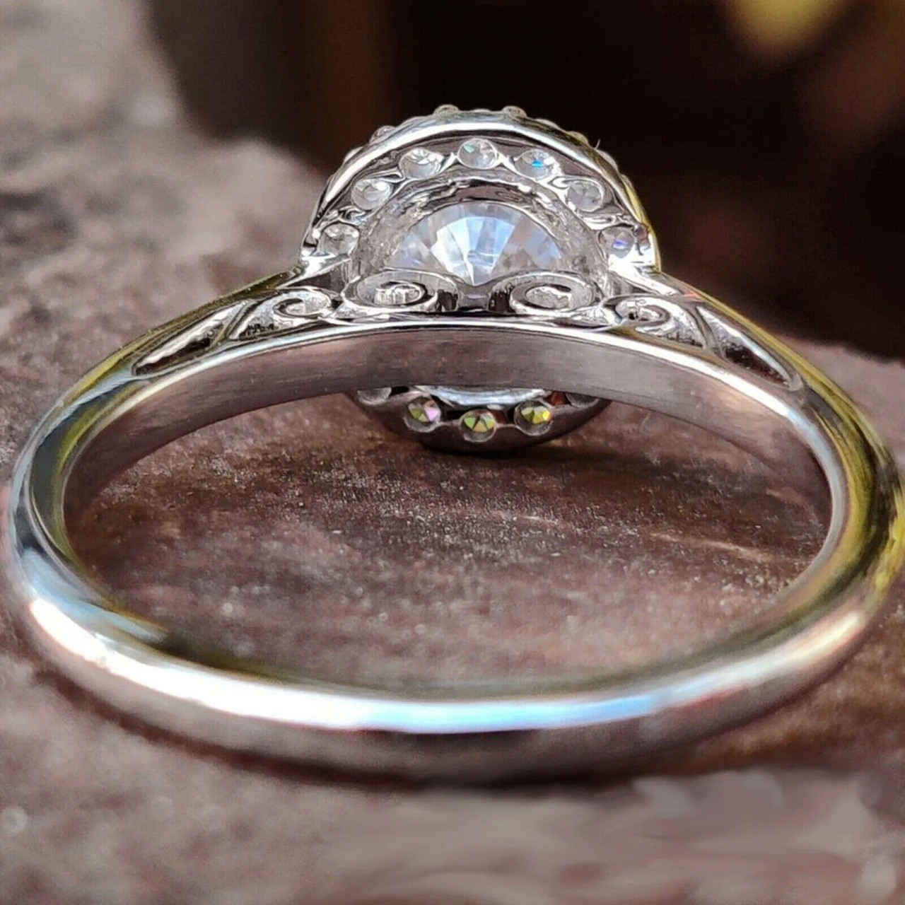 Lab-Created 2.80 Ct Round Cut White Diamond Engagement Ring 925 Sterling Silver