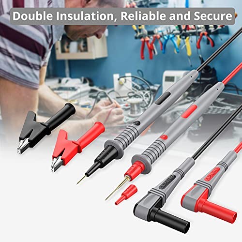 Multi Test Leads Kit - Electrical Multimeter Test Lead with Test Leads 21pcs