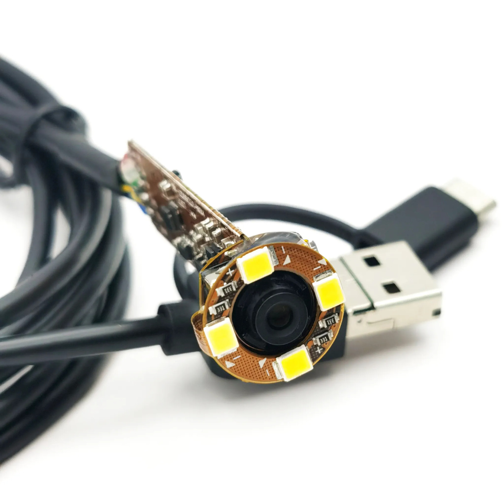 11MP Autofocus USB Endoscope Borescope Camera Module with 4LEDs for Android PC